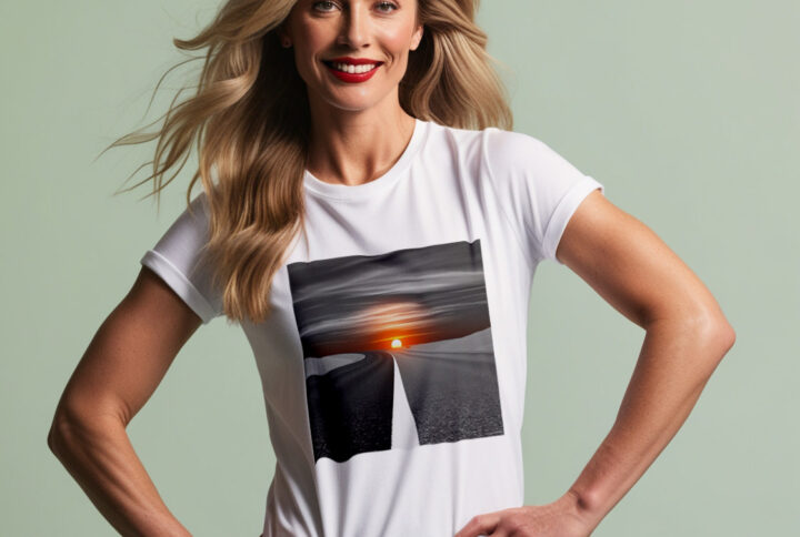 Sunset Journey Feel the Roads Adventure in Vibrant Colors T-shirt