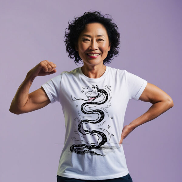 Vicious Venom Stylish T-Shirt with an Evil-Looking Scary Snake Design