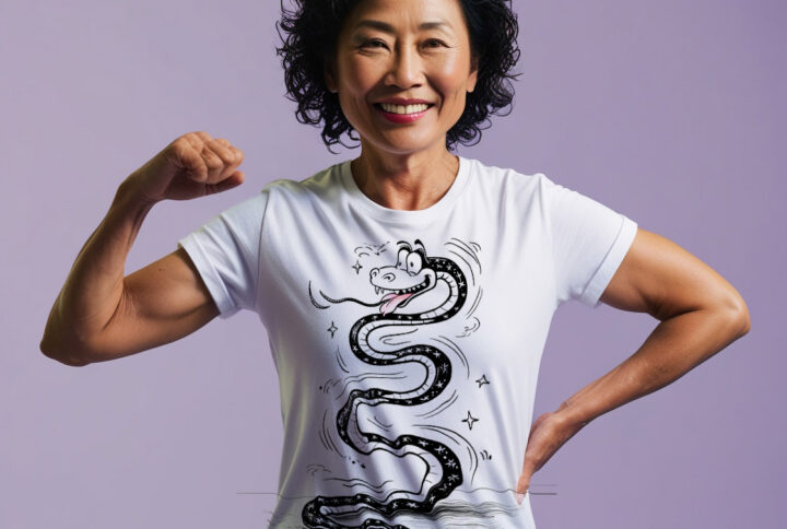 Vicious Venom Stylish T-Shirt with an Evil-Looking Scary Snake Design