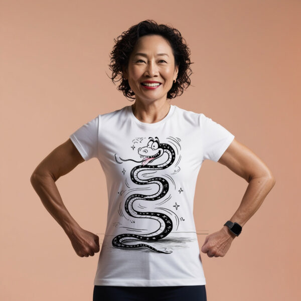 Vicious Venom Stylish T-Shirt with an Evil-Looking Scary Snake Design (Small)