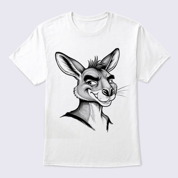 Hop Along Kangaroo Graphic T-shirt (Small)