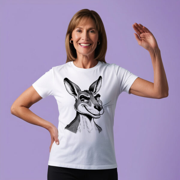 Hopping with Flair Kangaroo Graphic T-shirt