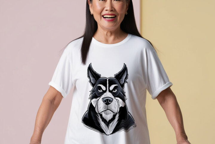 Fearless Dog - T-shirt Featuring Dog Design