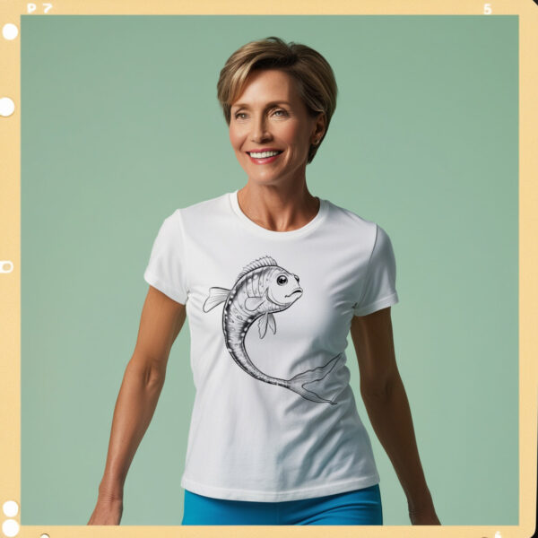 Little Fin Big Heart The Cute Fish T-shirt