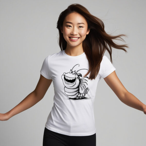 Seas Sweet Scare the Shrimp That's Both Creepy and Cute T-shirt