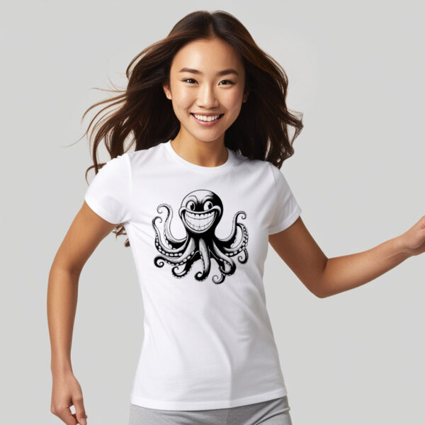 Deep Sea Fright - The Scary Octopus T-shirt in Small Size