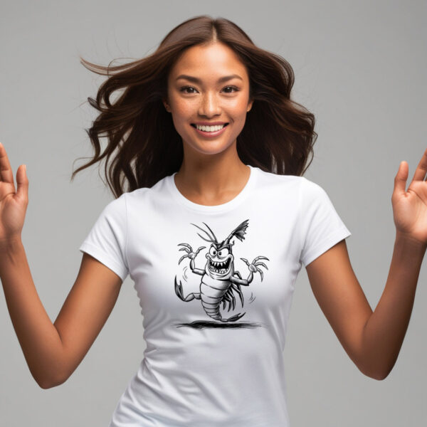 Tiny Terror Adorable Yet Eerie Shrimp T-shirt