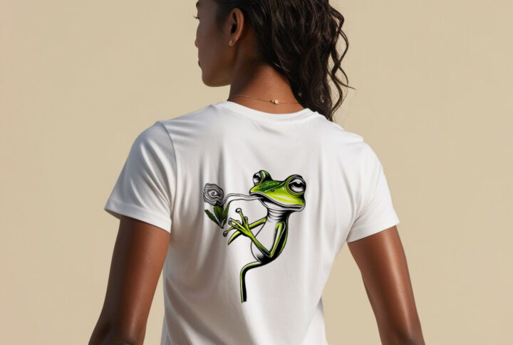 Chilled Frog Cool and Quirky Crew Neck T-shirt