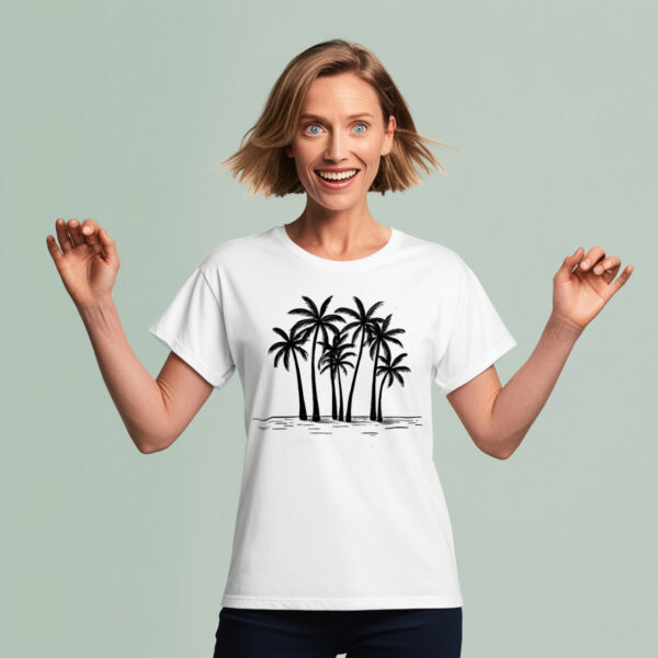 Island Breeze Fresh Palm Tree Graphic T-shirt for Your Wardrobe