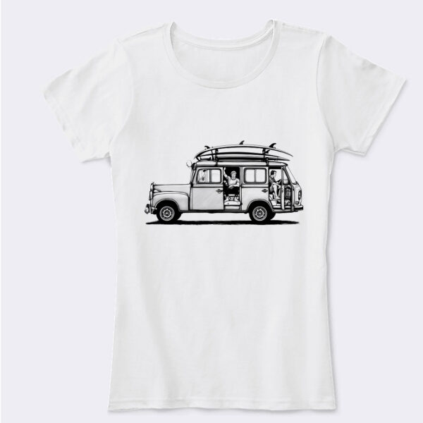 Eerie Truck - Dramatic T-shirt Featuring a Menacing Vehicle in Small Size