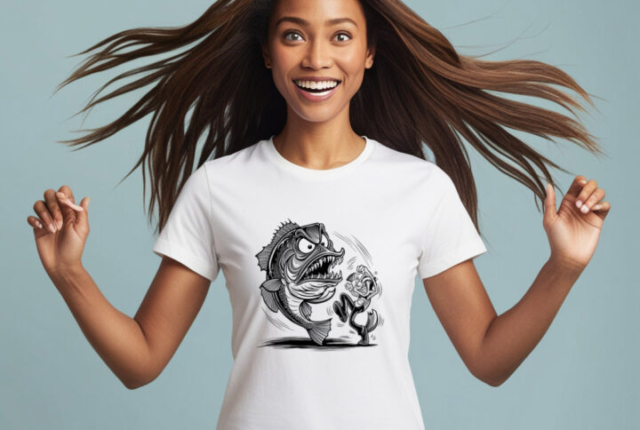 Predator of the Deep Unleash the Scary Fish Style T-shirt