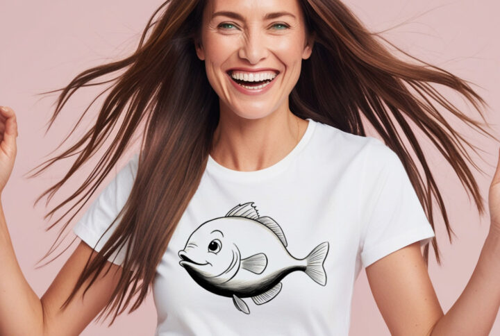 Splash of Cuteness Wear Your Favorite Fish T-shirt