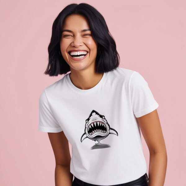 Jaw Dropping The Ultimate Scary Shark T-shirt (Small)