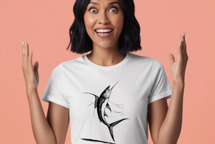 Ocean Titan Stylish T-shirt with a Mighty Fish Design (Variant 2)