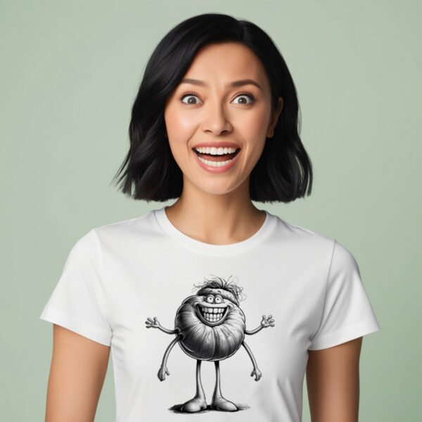 Jiving Taters Fun Filled Crew Neck T-shirt with Potato