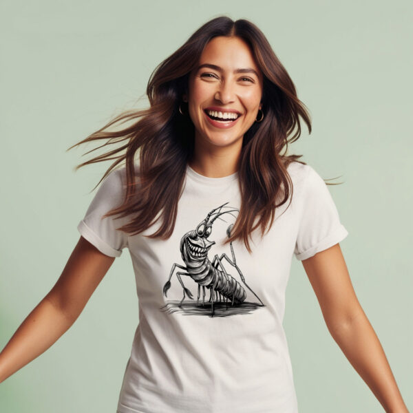 Shrimpish Delight A T-shirt With a Twist of Scary and Sweet