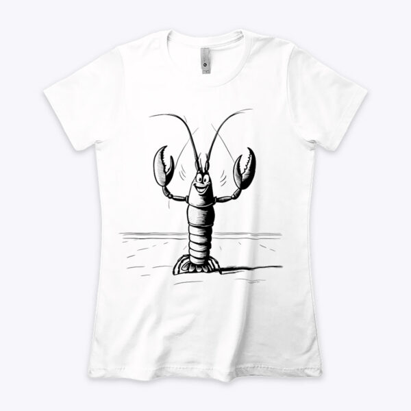 Hauntingly Adorable T-shirt featuring a scary cute shrimp (Small)