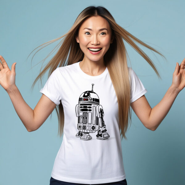 Mechanical Marvel Trendy T-shirt Featuring a Robot Design