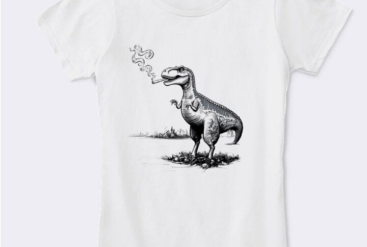 Chilled Dino Smoky Style Crew Neck T-shirt
