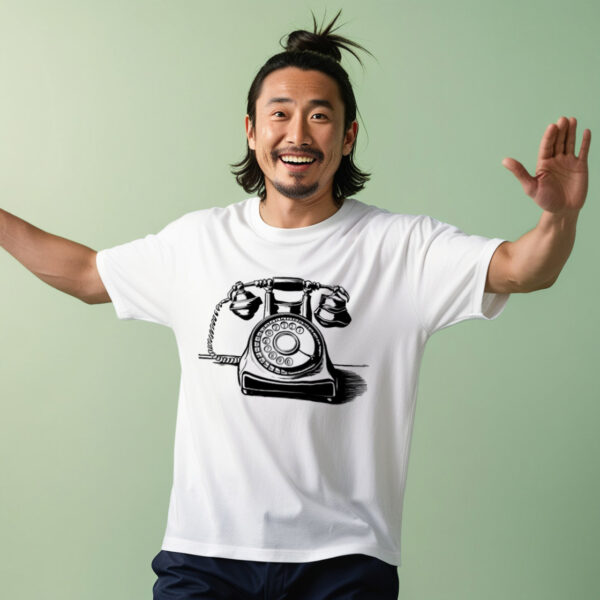 Dialing Memories - A T-shirt That Rings in the Past with Style