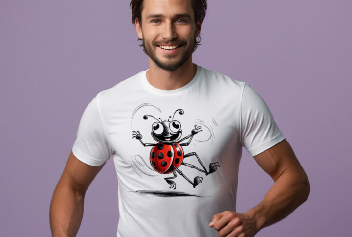 Heartwarming Love Bug T-shirt that spreads smiles and joy
