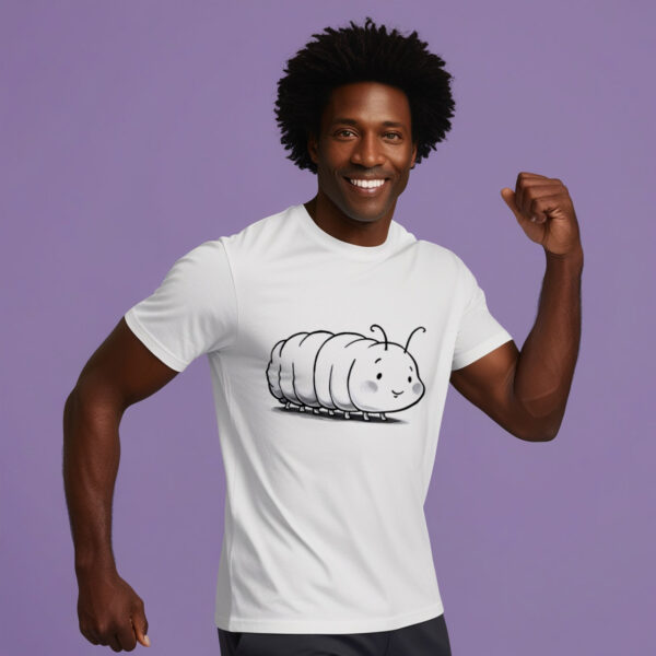 Endearing Caterpillar - Cute Crew Neck T-shirt with a Delightful Design