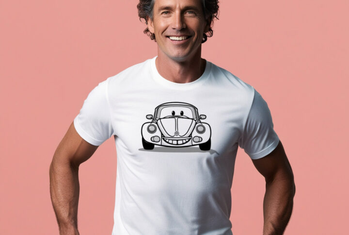 Cute Classic Cruise Tee with a Playful Car Design