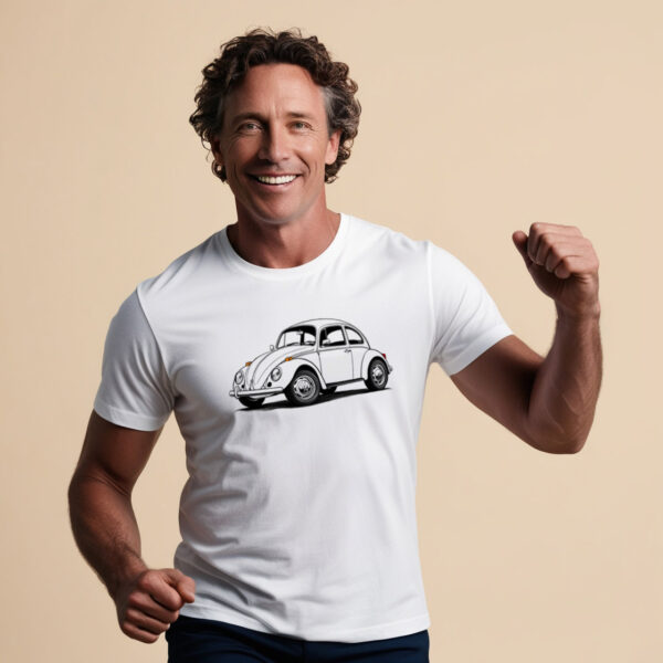 Show off your love for the adorable VW car with this fun T-shirt