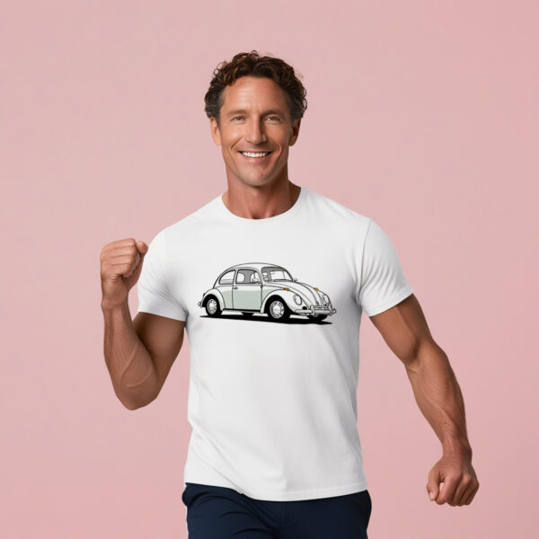 Vintage VW vibes t-shirt with a cute car design for classic car enthusiasts in small size