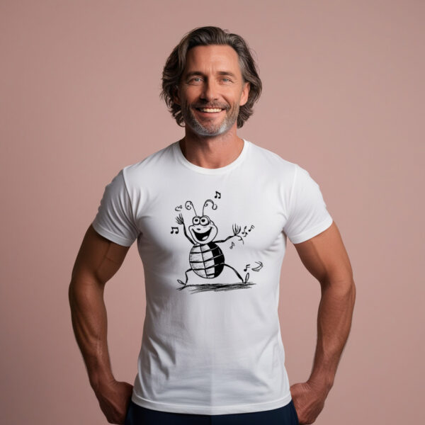 Small Bold Beetle T-Shirt with a striking beetle design