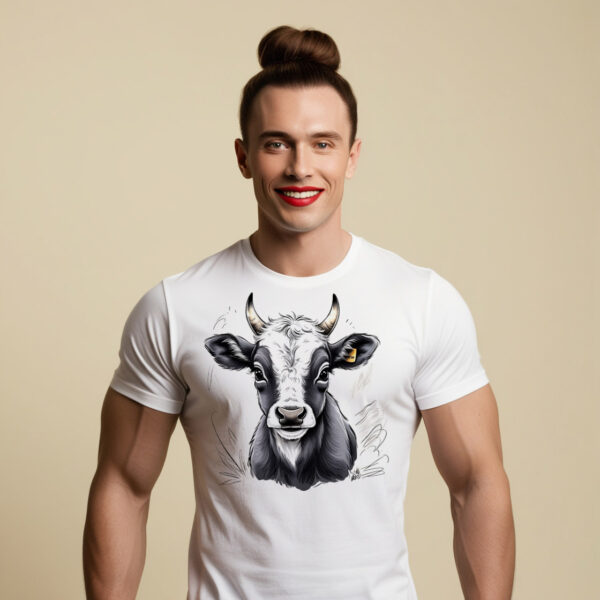 Cute Cow - A Nice T-shirt with Cow Design