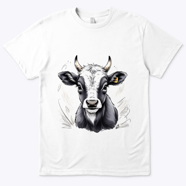 Cute Cow - A Nice T-shirt with Cow Design in Small Size