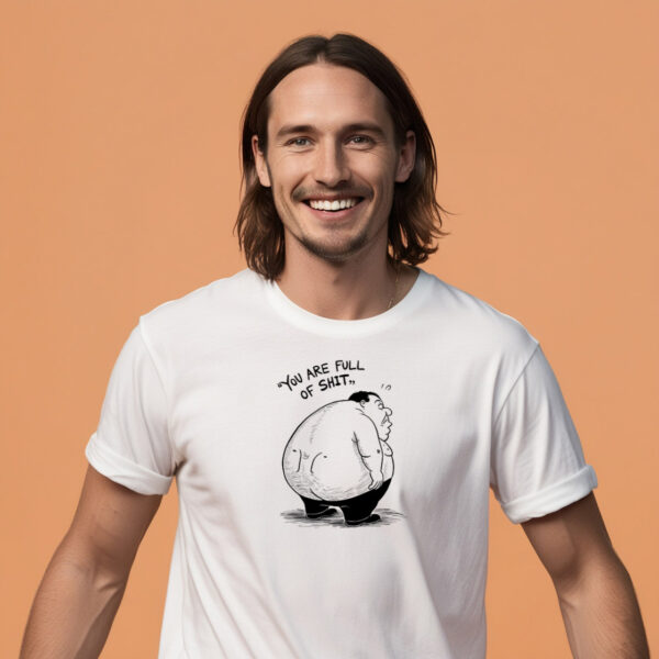 Small Bold and Proud T-Shirt featuring a playful fat man design