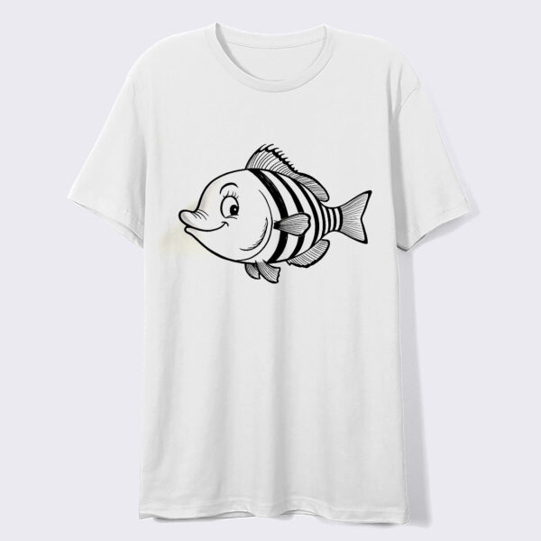 Epic Catch - Dramatic T-shirt Featuring a Large Fish Graphic