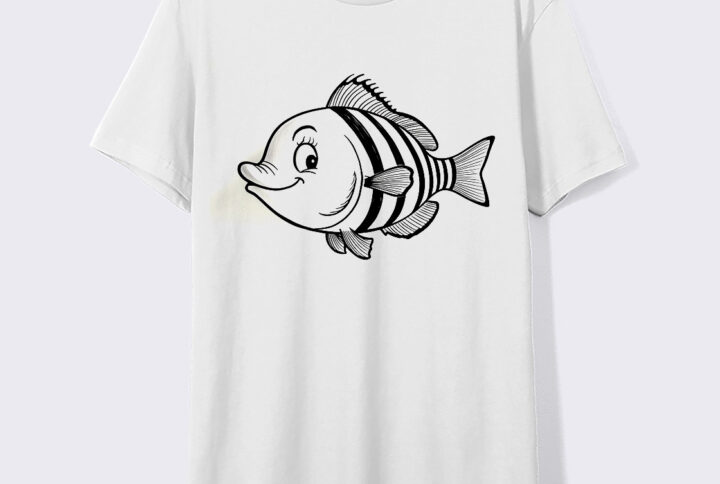 Epic Catch - Dramatic T-shirt Featuring a Large Fish Graphic