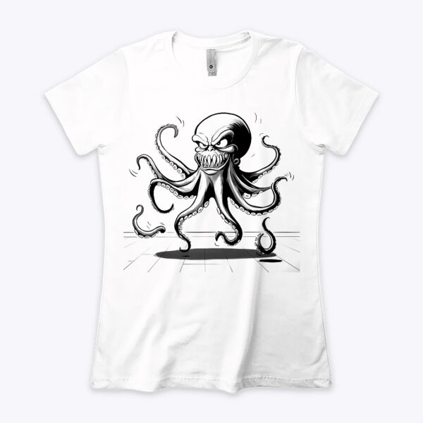 Undersea Cutie Crew Neck T-shirt Featuring an Adorable Octopus