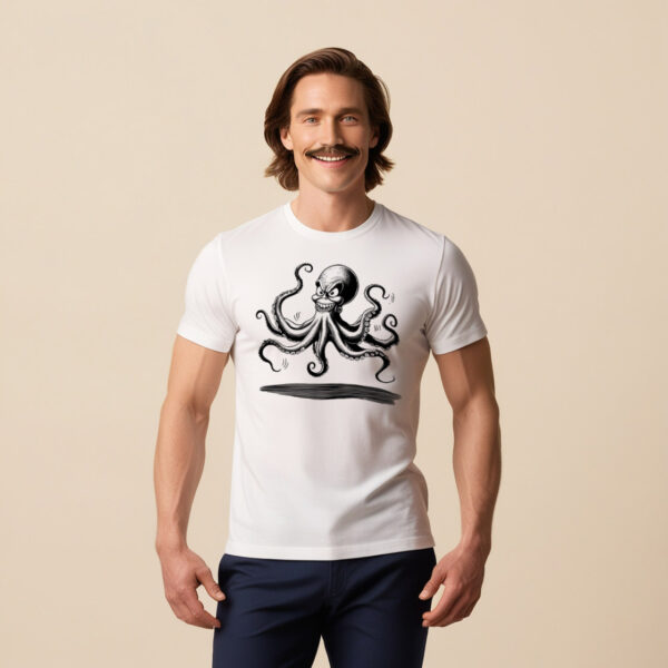 Tentacle Joy Cute Octopus Design T-shirt (Small)