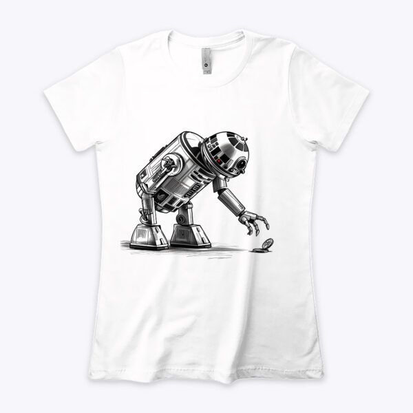 Robo Cool Futuristic Robot Graphic T-shirt