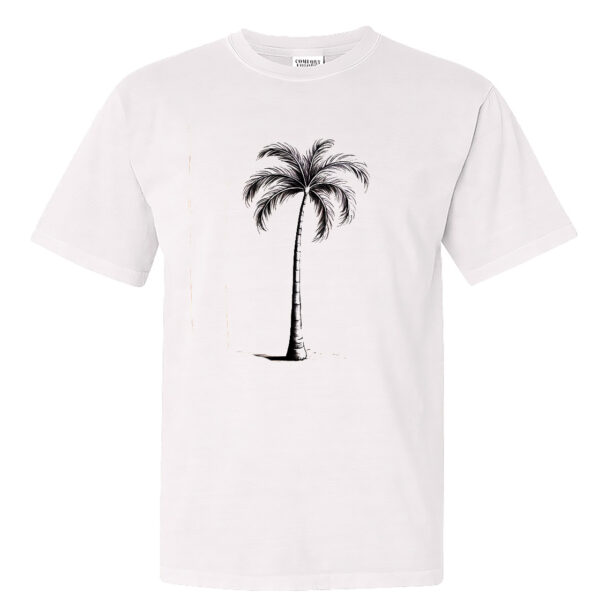 Tropical Vibes Chic Palm Tree Graphic T-shirt