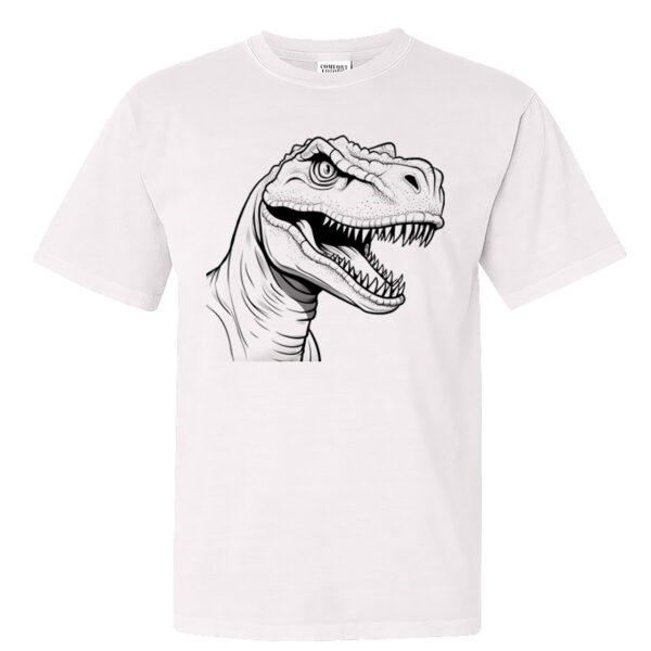 Cool Dino Vibes Dino Style on a Trendy Crew Neck T-shirt