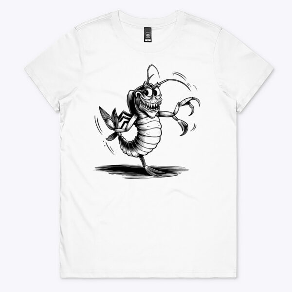 Charming Chills Scary Cute Shrimp Crew Neck T-shirt